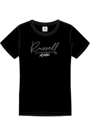 Russell Athletic A31221-IO-099 Bigelow-S/S Crewneck Tee Shirt T-Shirt Damen Black Größe S