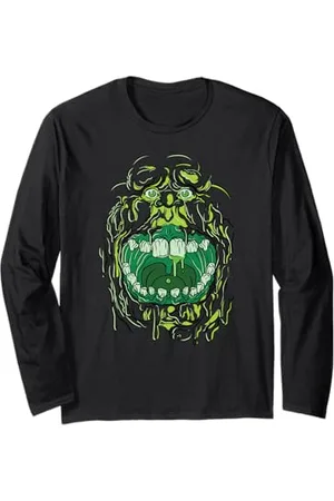 Ghostbusters Slimer Gesicht Langarmshirt