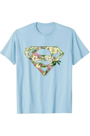 DC Comics Originals Supergirl Floral Shield T-Shirt