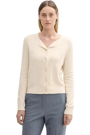 TOM TAILOR Damen Cardigan mit Wollanteil, , L