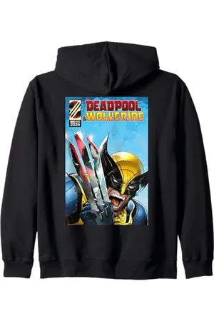 Marvel Kämpfe zwischen Deadpool und Wolverine Kapuzenjacke