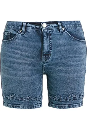 Ulla Popken Damen, große Größen, Jeans-Shorts