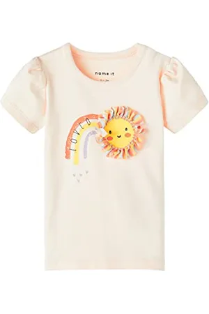 NAME IT Baby-Mädchen NBFHUSSIE SS TOP Box T-Shirt, , 68