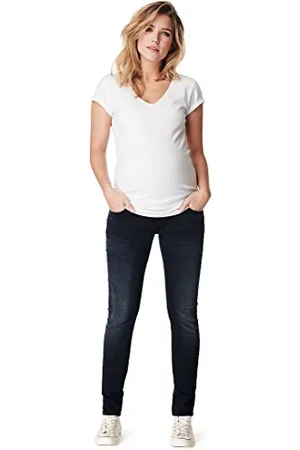 Noppies Damen Otb Slim Mila Midnight Blue Umstandsjeans, Midnight Blue, 26W 32L EU