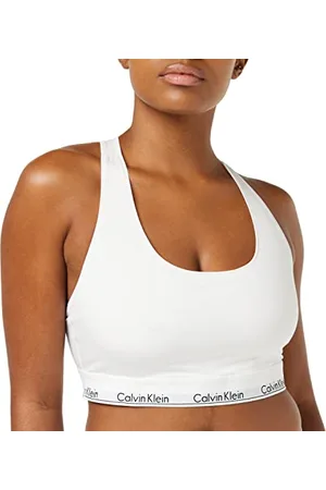 Calvin Klein Unlined Bralette (Ff) Bralette Damen, Weiß (White), 3XL