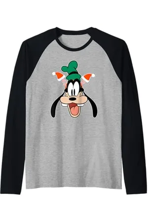 Disney Goofy Christmas Santa Hat Holiday Headband Raglan