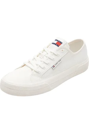 Tommy Hilfiger Herren TJM LACE UP Canvas Color EM0EM01543 Low Top, White (Ecru), 45 EU