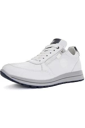 ARA Herren Matteo Sneaker, Weiss,BLAU, 42 EU Weit