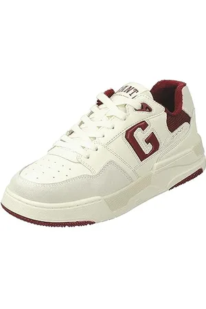 GANT Damen ELLIZY Sneaker, Off wht./Plum red, 39 EU