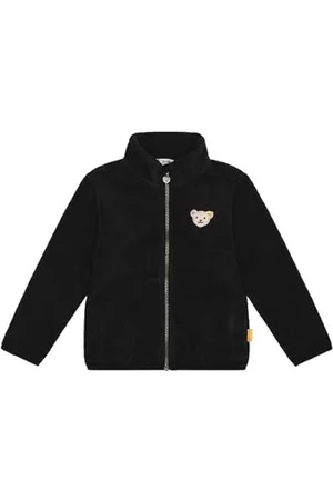 Steiff Unisex Kids Fleecejacke ohne Kapuze Jacke, Navy, 98