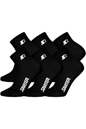 Starter 6pk Quarter Socks - BLK - 43/46
