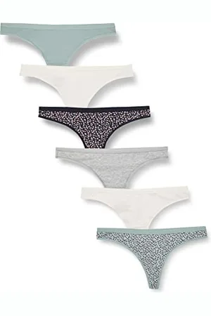 Amazon Damen Tanga-Unterwäsche Baumwolle, 6er-Pack, , 42