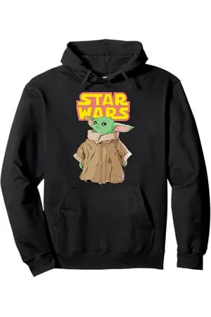 STAR WARS Logo The Mandalorian The Child Cute Comic Pullover Hoodie