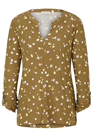 TOM TAILOR Herren 1030417 Longsleeve mit Allover-Print, , M