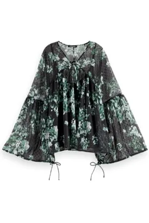 Scotch&Soda Printed Fil Coupe Top