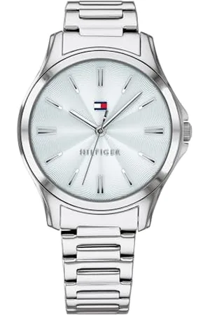 Tommy Hilfiger Analog Quarzuhr für Damen mit Silbernes Edelstahlarmband - 1781949