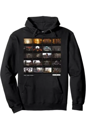 STAR WARS The Mandalorian The Child Mando and Cara Dune Pullover Hoodie