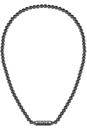 HUGO BOSS Jewelry Halskette Mit Perlen für Herren Kollektion SPHERE mit Schwarzer Ionenbeschichtung (IP) - 1580657