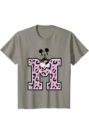 Disney Kinder Mickey Mouse Pink Leopard T-Shirt