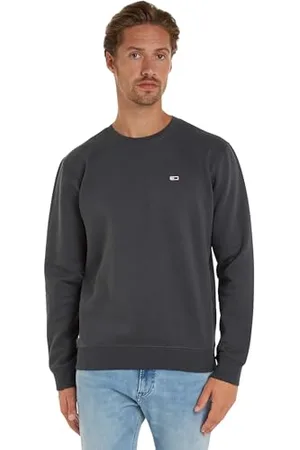 Tommy Hilfiger Herren TJM Regular Fleece C Neck DM0DM09591 Sweatshirts, Grau, XS
