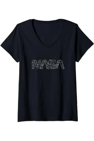 Nasa Damen Auf der Sternenkarte T-Shirt mit V-Ausschnitt