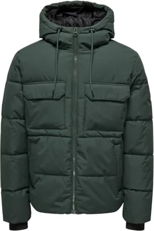 Only & Sons Herren ONSELIJAH Pckt. Hood Jacket OTW Pufferjacke, , XL
