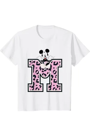 Disney Kinder Mickey Mouse Pink Leopard T-Shirt