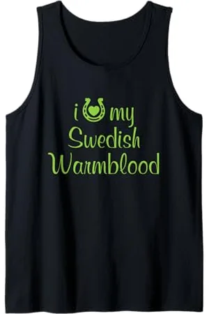 Hip Ich liebe meinen schwedischen Warmblood Horse Equestrian Show Trainer Tank Top