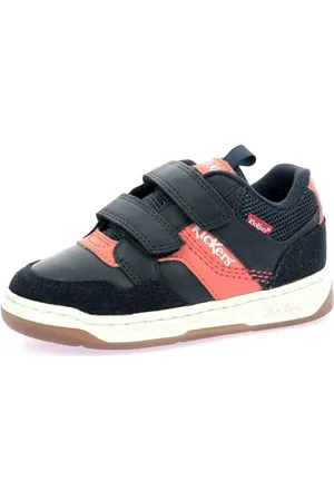 Kickers Jungen Unisex Kinder Kickbiking Sneaker, Marineblau/Orange, 27 EU