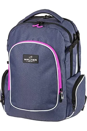 Karen Walker 42117-267 - Rucksack Campus Evo mit 3 Fächern, Laptop-Fach, Seitentaschen, Rücken-Polsterung, höhenverstellbarem Tragesystem, wasserabweisend, Backpack für Schule, Uni und Büro