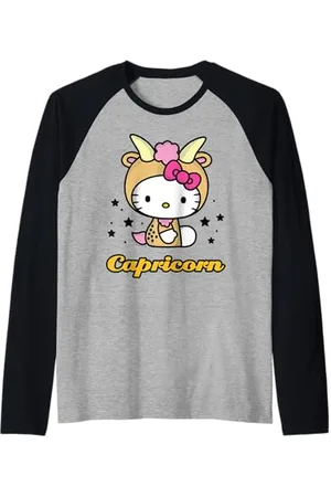 Hello Kitty Capricorn Star Sign Raglan