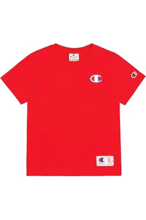 Champion Legacy Retro Sport B (306853) – SS-T-Shirt mit Rundhalsausschnitt, Vermiglione (CRD), 3–4 Jahre (XXS), Kind FW24