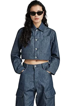 G-Star RAW Damen Premium Cropped Denim Jacke