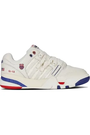 K-Swiss Damen SI-18 INTERNATIONALC Sneaker, BRLTWH/CLSCBL/RED, 39 EU