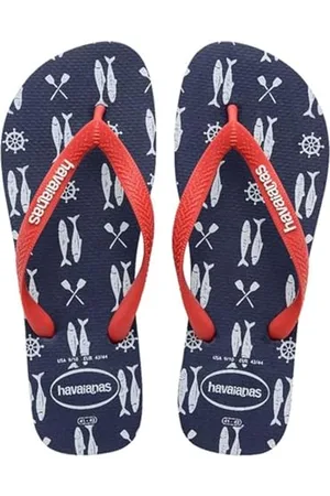Havaianas – Top Nautical, bequeme, leichte und vielseitige Flip-Flops, Design im Marinestil, breite Riemen, Herren