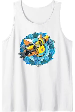 TRANSFORMERS Evergreen Christmas Bumblebee Wreath Tank Top