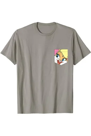 LOONEY TUNES Lola Bunny Face Faux Pocket T-Shirt