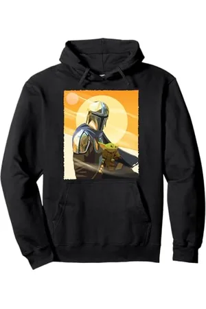 STAR WARS The Mandalorian Mando and the Child Clan of Two Pullover Hoodie