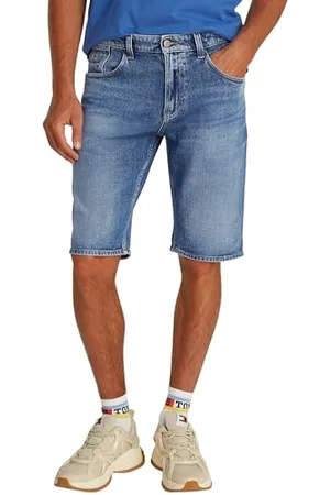 Tommy Hilfiger Herren Jeans Shorts Ronnie mit Stretch, Blau (Denim Medium), 34W