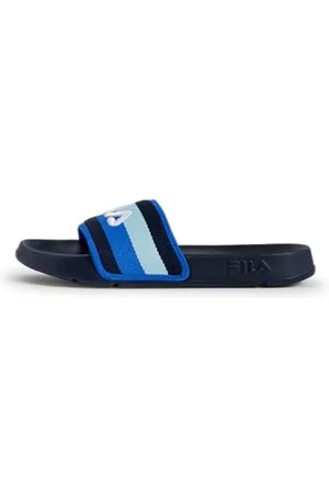 Fila Herren Morro Bay Stripes Slipper Slide Sandal, Navy-Palace Blue, 40 EU