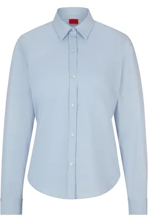 HUGO BOSS Damen The Essential Shirt Blouse, , 34