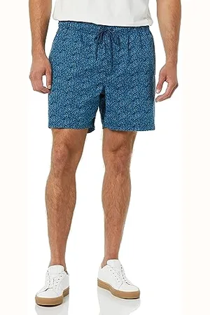Amazon Herren Shorts mit Kordelzug und 15 cm Innenbeinlänge, , S