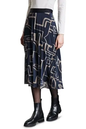 Street one Bedruckter Mesh-Plissée-Rock