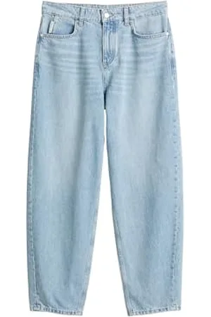 Marc O’ Polo Marc OߴPolo Denim Damen Jeanshose aus Bio-Baumwolle Relaxed Fit, Blau , W27/L34