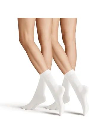 Hudson Damen Socken Only 2-Pack druckfreier Bund White 0008 35-38