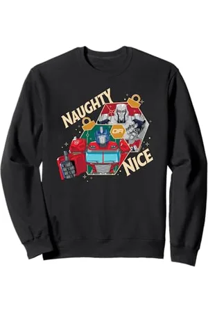 TRANSFORMERS Evergreen Christmas Naughty Or Nice Sweatshirt