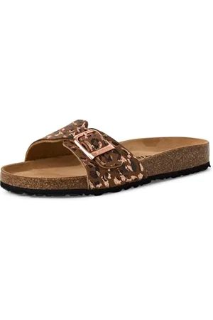 Tamaris Pantolette Damen Flach braun,EU 41