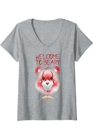Care Bears Damen Clown Smile T-Shirt mit V-Ausschnitt