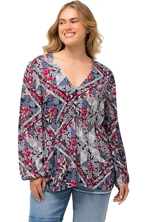 Ulla Popken Damen, große Größen, Bluse mit Schößchen