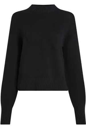 Calvin Klein Jeans Damen CK INTARSIA LOOSE SWEATER J20J224224, Black (CK Black), L